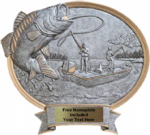 Bass Fishing - Legend Series Resin Award 8 1/2" x 8"