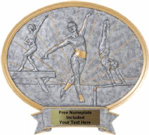 Gymnastics Female - Legend Series Resin Award 8 1/2" x 8"