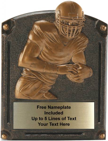 Football - Legends of Fame Series Resin Plate 6" x 8"