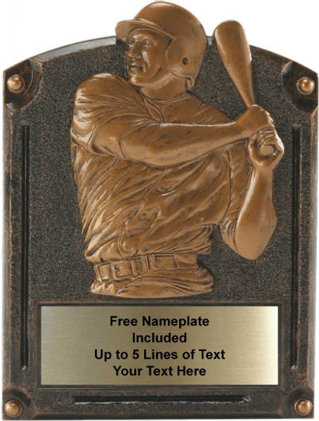 Baseball - Legends of Fame Series Resin Plate 6" x 8"