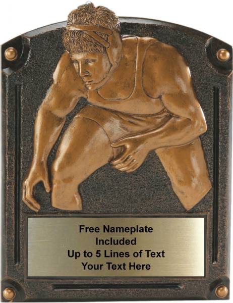 Wrestling - Legends of Fame Series Resin Plate 6" x 8"