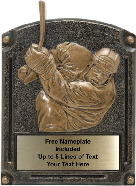 Ice Hockey - Legends of Fame Series Resin Plate 6" x 8"