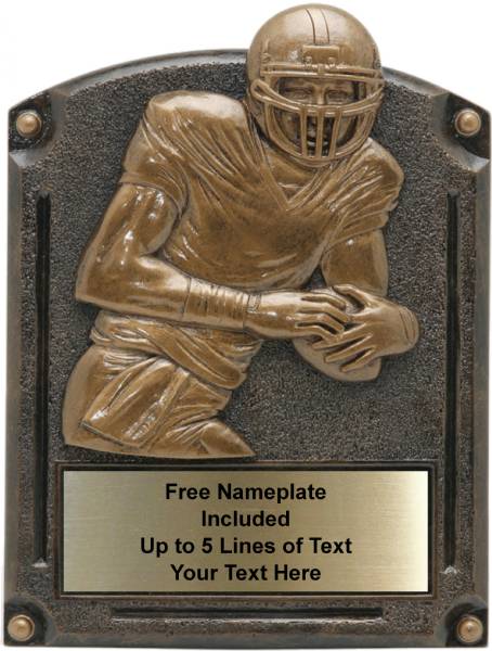 Football - Legends of Fame Series Resin Plate 5" x 6 1/2"