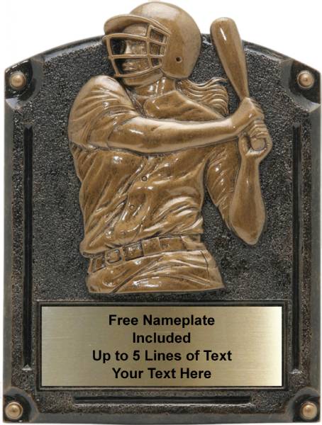 Softball - Legends of Fame Series Resin Plate 5" x 6 1/2"