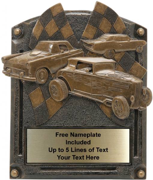 Car Show - Legends of Fame Series Resin Plate 5" x 6 1/2"