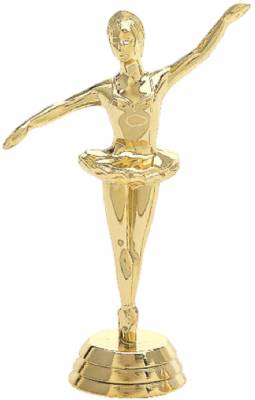 5" Ballerina Trophy Figure Gold