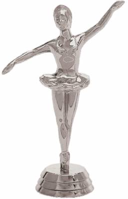 5" Ballerina Silver Trophy Figure