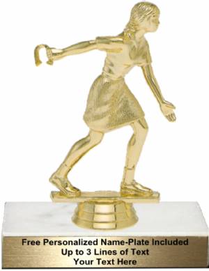 5 3/4" Female Horseshoes Pitcher Trophy Kit