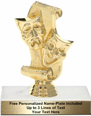 5 1/4" Drama Mask Trophy Kit