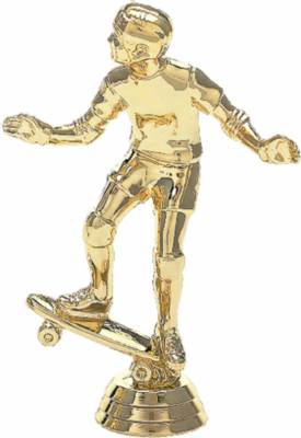 5" Skateboarder Gold Trophy Figure