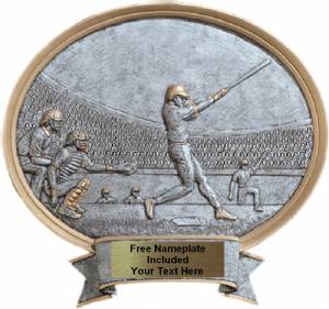 Baseball Male - Legend Series Resin Award 6 1/2" x 6"