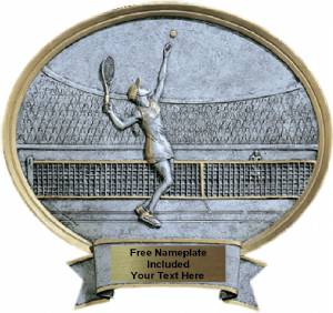 Tennis Female - Legend Series Resin Award 6 1/2" x 6"
