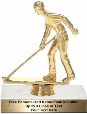 5 3/4" Male Shuffleboard Trophy Kit