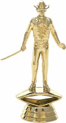 4 1/2" Showman Male Gold Trophy Figure