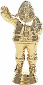 4 1/2" Santa Claus Trophy Figure Gold