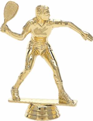 4 1/2" Racquetball Female Gold Trophy Figure