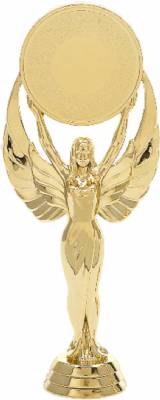 6 1/2" Female Victory Insert Holder Gold Trophy Figure