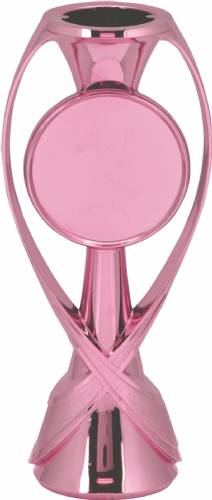 6 1/2" Swirl Insert Holder Pink Riser