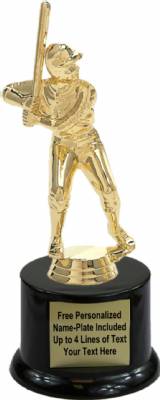 8 3/4" Junior League Male Trophy Kit with Pedestal Base