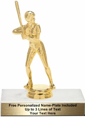 6 3/4" Softball Female Trophy Kit