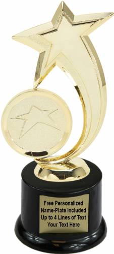 8" Insert Holder Star Spinning Trophy Kit with Pedestal Base