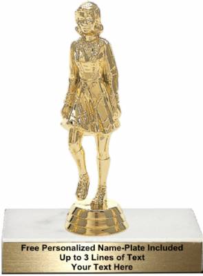 5 3/4" Irish Dancer Female Trophy Kit