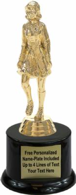 7" Irish Dancer Female Trophy Kit with Pedestal Base