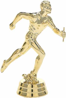 5 1/4" Relay Male Gold Trophy Figure