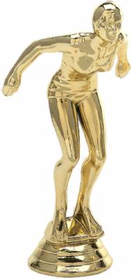 5" Swimmer Female Gold Trophy Figure