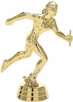 5 1/4" Relay Female Gold Trophy Figure