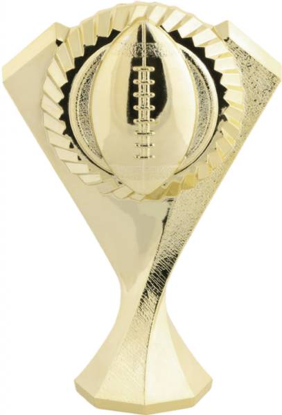 5" Gold Football Diamond Victory Trophy Figure