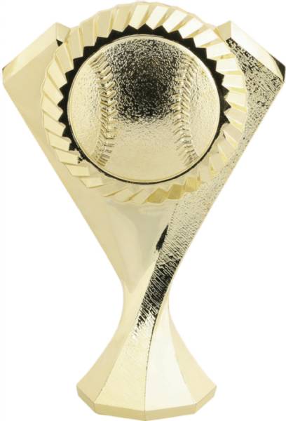 5" Gold Baseball Diamond Victory Trophy Figure
