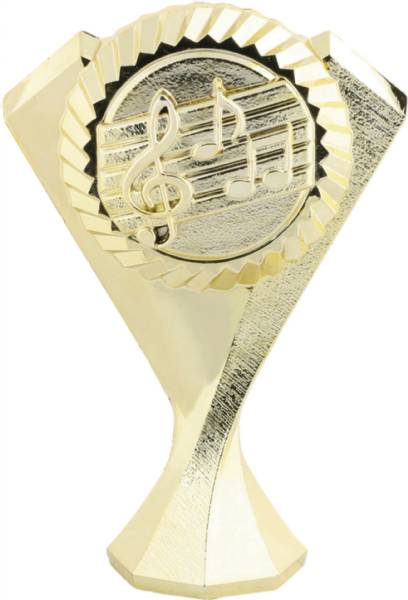 5" Gold Music Diamond Victory Trophy Figure