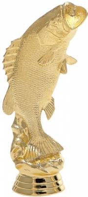 6" Bass Jumping Trophy Figure Gold