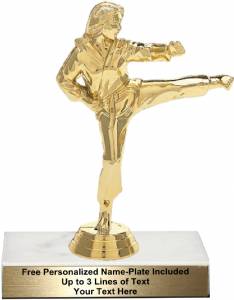 6 3/4" Karate Female Trophy Kit