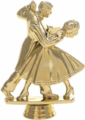 5" Dancing Couple Trophy Figure Gold