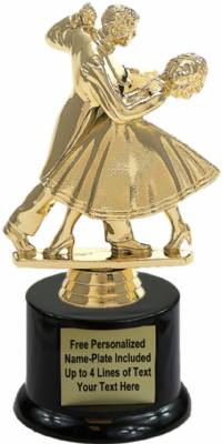 7" Dancing Couple Trophy Kit with Pedestal Base