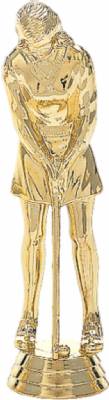 5 1/2" Putter Female Trophy Figure Gold