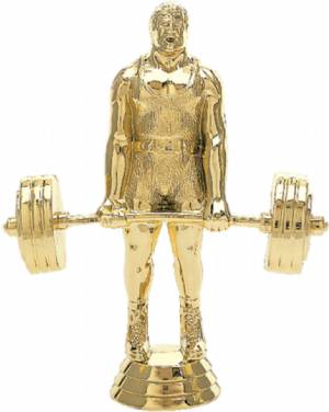 5" Power Lifter Male Gold Trophy Figure