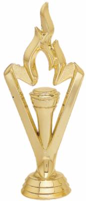 5 3/4" Victory Flame Gold Trophy Figure