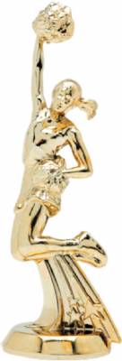 5" All Star Cheerleader Female Trophy Figure Gold