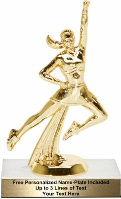 5 3/4" All Star Cheerleader Dance Trophy Kit