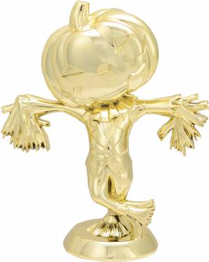 6" Gold Halloween Jack-O-Lantern Trophy Figure