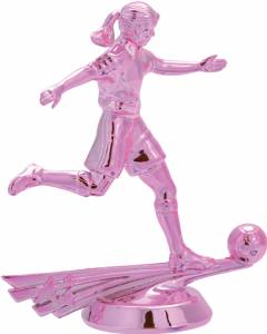 5" Female Soccer Pink Trophy Figure