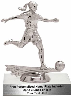 5 3/4" All Star Soccer Female Trophy Kit