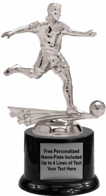 7" All Star Soccer Male Trophy Kit with Pedestal Base