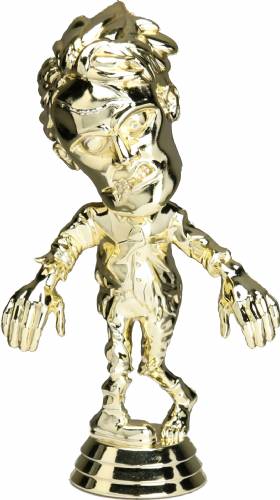 5 1/4" Gold Zombie Trophy Figure