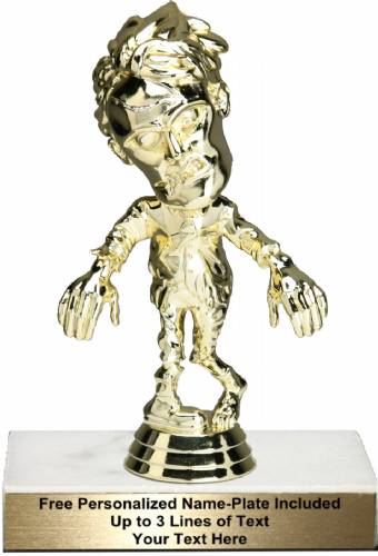 6" Gold Zombie Trophy Kit