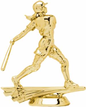 5" All Star Softball Female Gold Trophy Figure