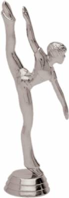 6" Modern Dance Female Silver Trophy Figure